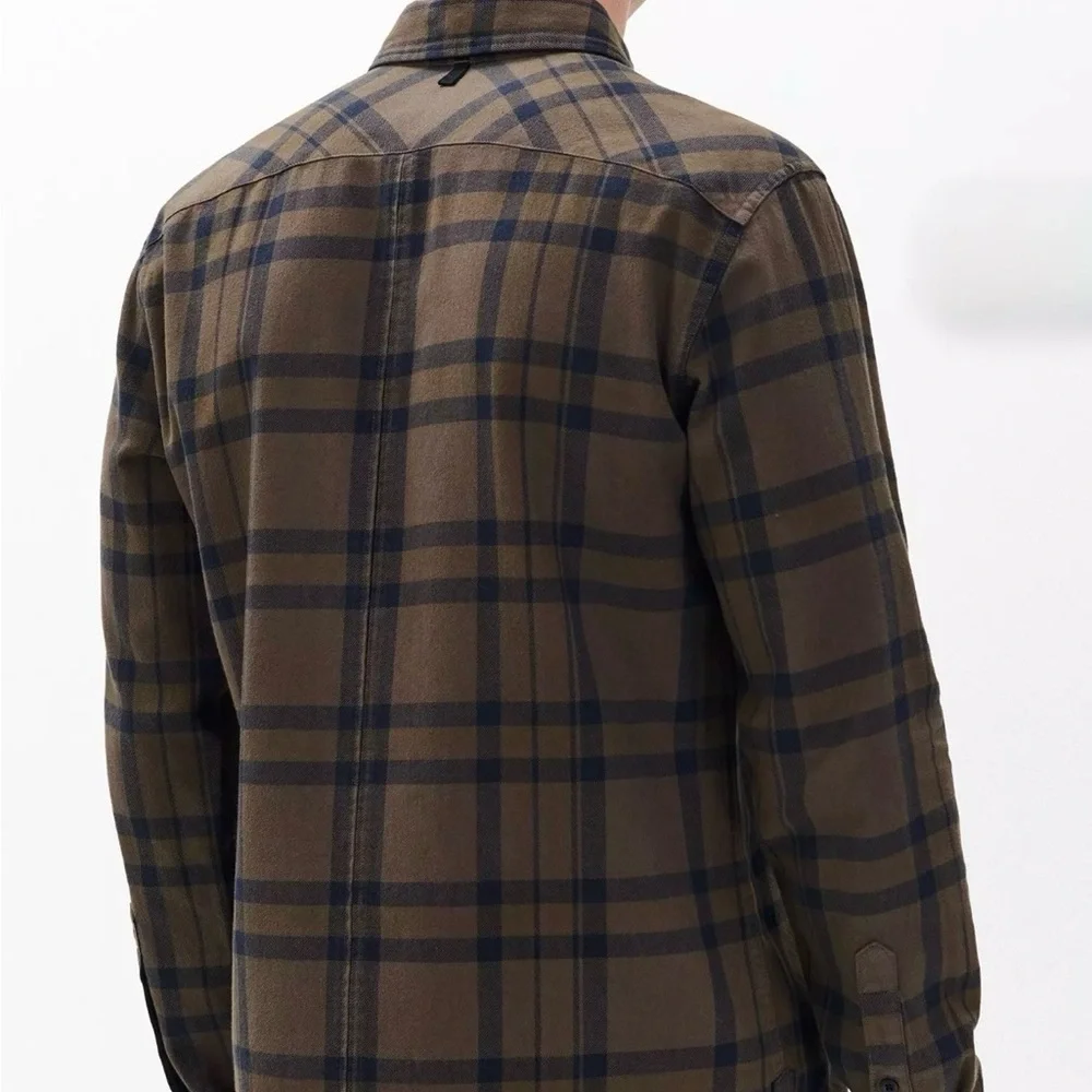 rag & bone Men's Tomlin Plaid Flannel Shirt - XL - Picture 2 of 6